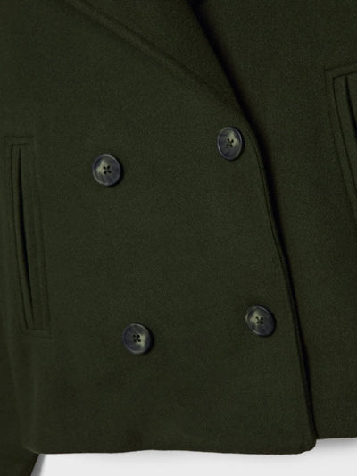 Modny Krótki Oversize Kardigan – Guziki