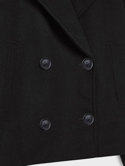 Modny Krótki Oversize Kardigan – Guziki