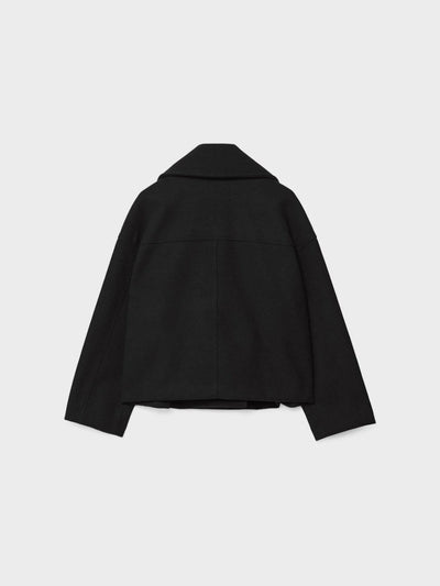Modny Krótki Oversize Kardigan – Guziki