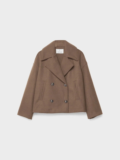 Modny Krótki Oversize Kardigan – Guziki