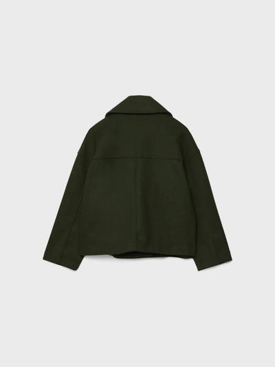 Modny Krótki Oversize Kardigan – Guziki