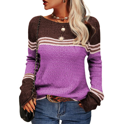 Stylowy Sweter W Paski | Na Co Dzień