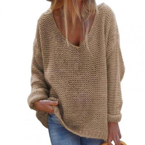Stylowy Ciepły Sweter Dzianinowy | Styl Oversize