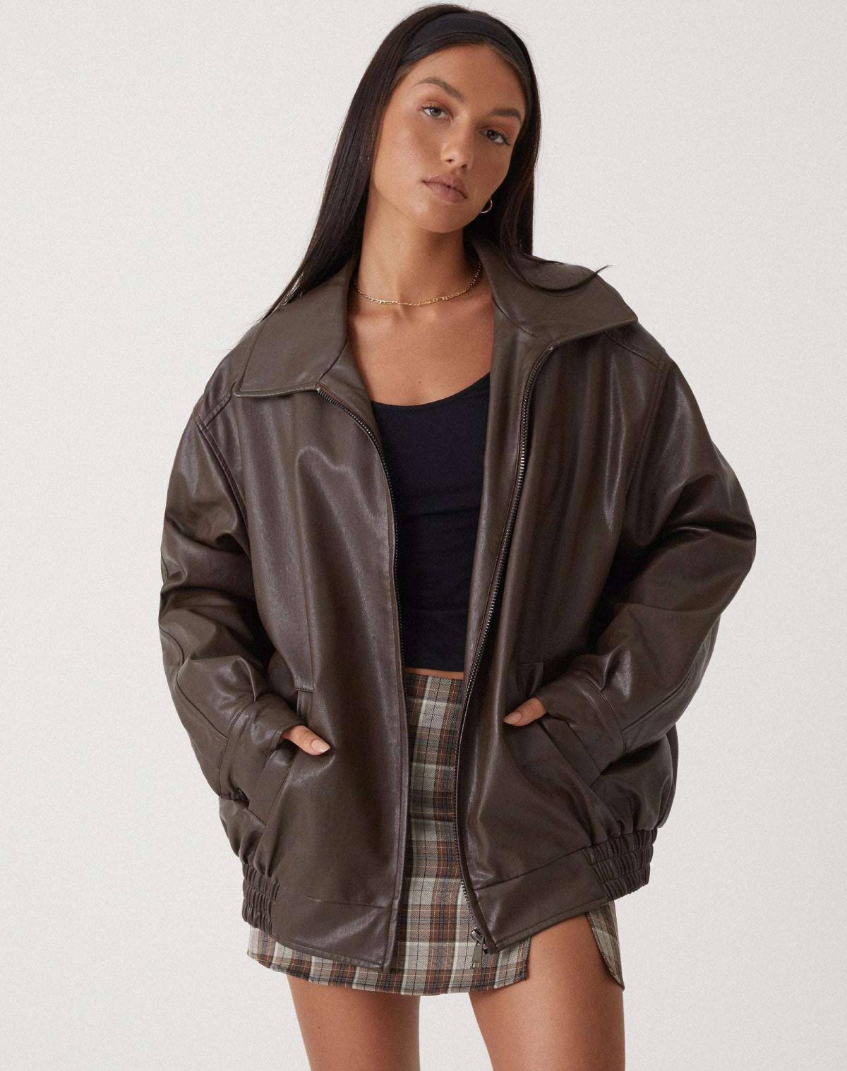 Stylowy Luźny Gruby Kardigan – Nowoczesna Bluza Z Zamkiem